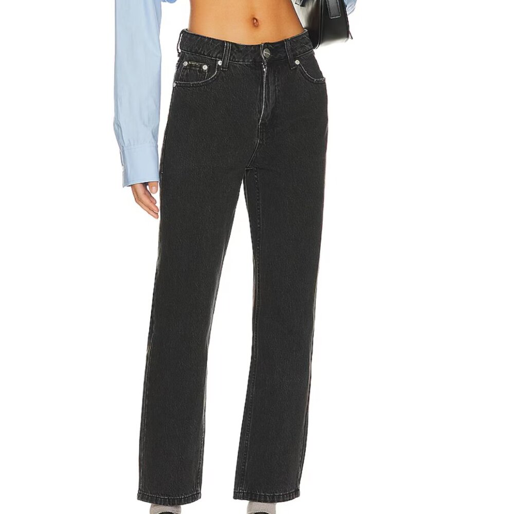Jinx Cropped Jeans - Black - Size 24